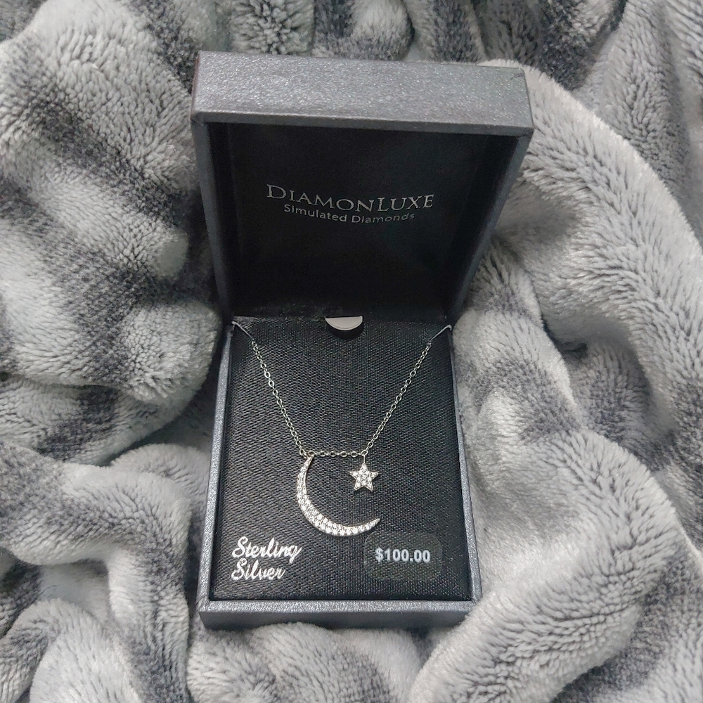 Moon and Star Necklace